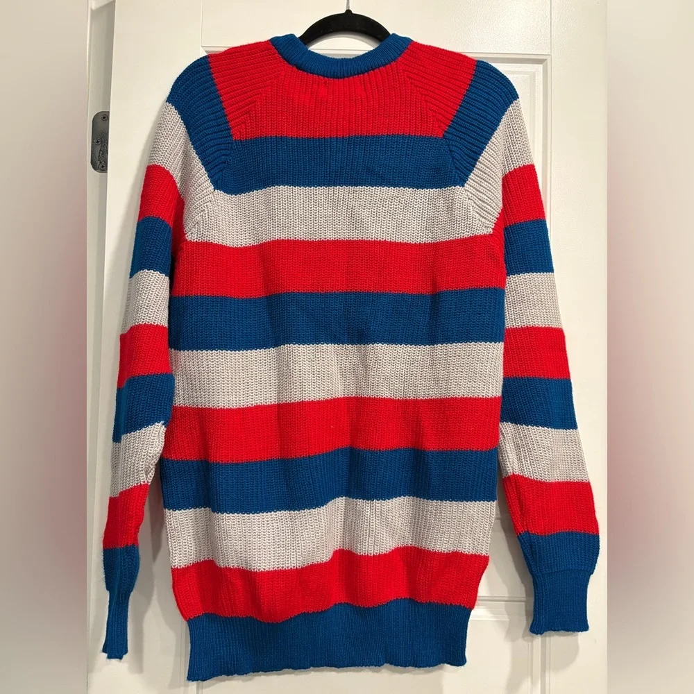 Vintage Van Cort Striped Long Sweater Mens Large Grandpa Oversized NWT Deadstock